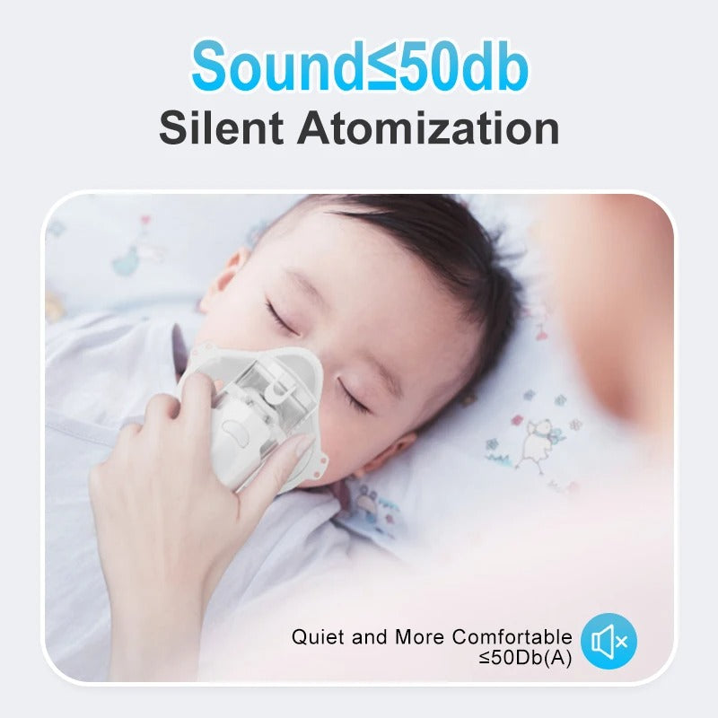 Portable Hand Nebulizer Inhalator - Silent Steam Nasal Humidifier Inhaler Nebulizer Asthma